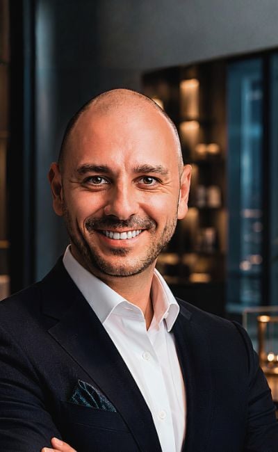 Codrut Danciu, Gründer von Accordia Operations. Closeup Professionelles Business-Porträt in modernem Unternehmensumfeld. Das Bild steht für Struktur, Klarheit, Zuverlässigkeit und persönliche Begleitung bei CRM-, Kundenkommunikations- und Prozessoptimierungsprojekten hoch